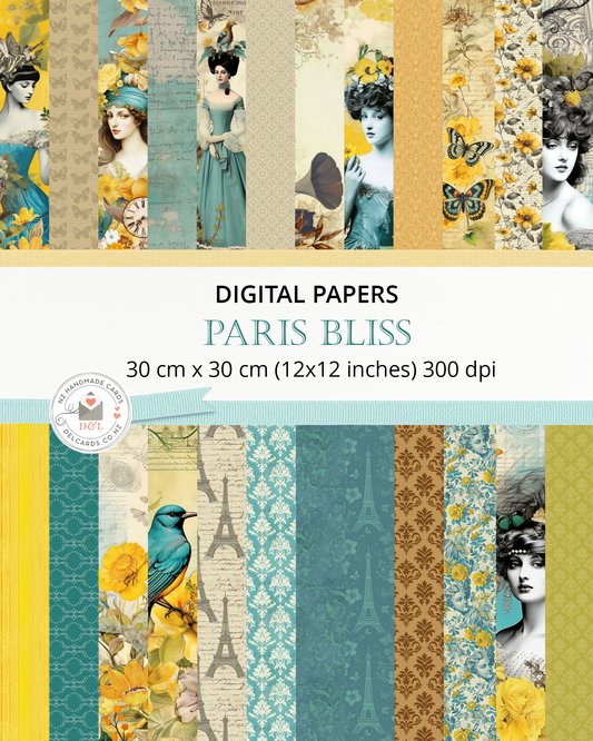 Digital Papers - Paris Bliss