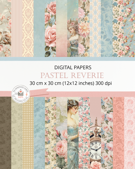 Digital Papers - Pastel Reverie