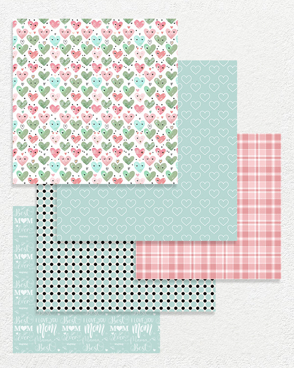 Digital Paper Pack - Mommy and Me