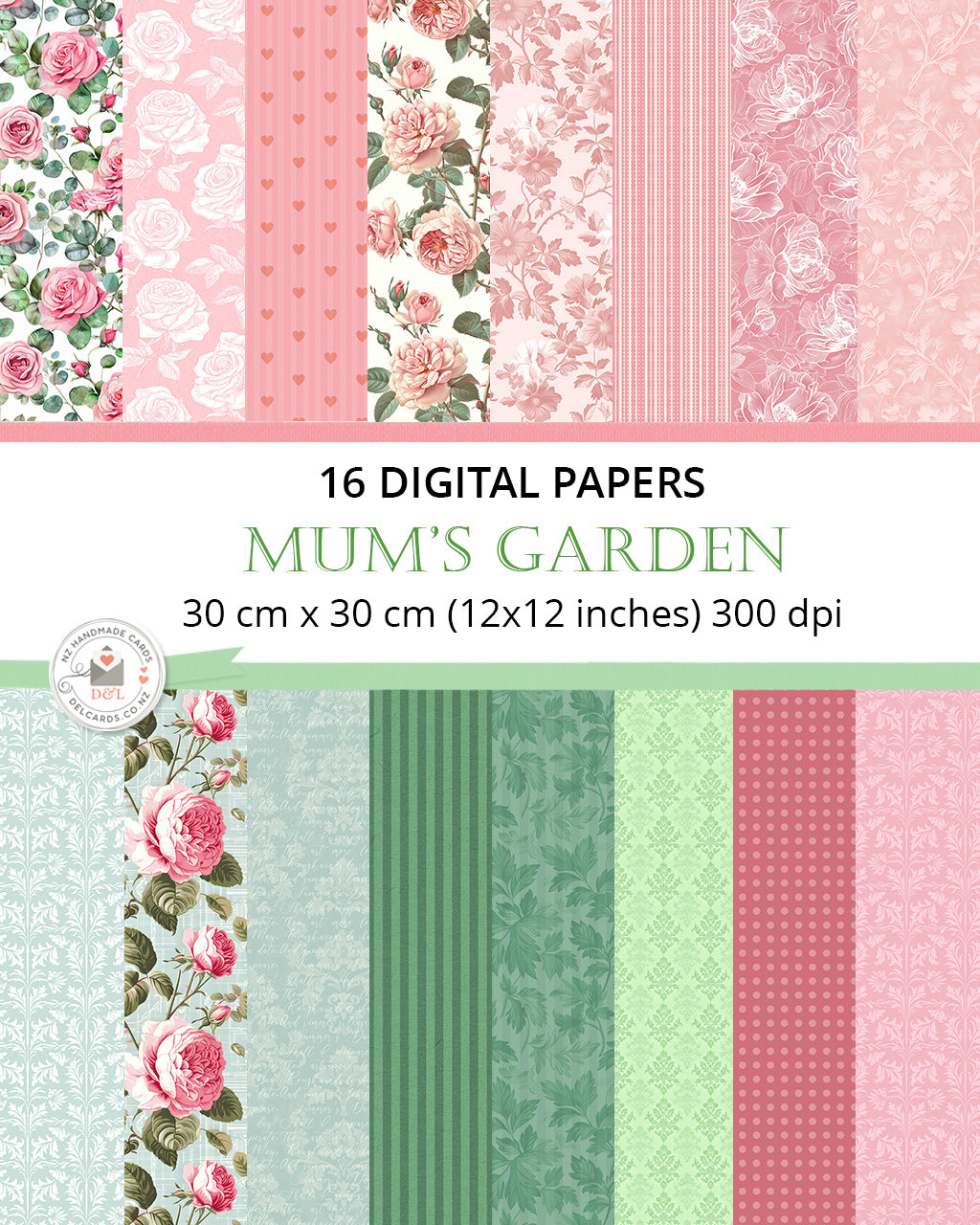 Mum's Garden - Digital Papers