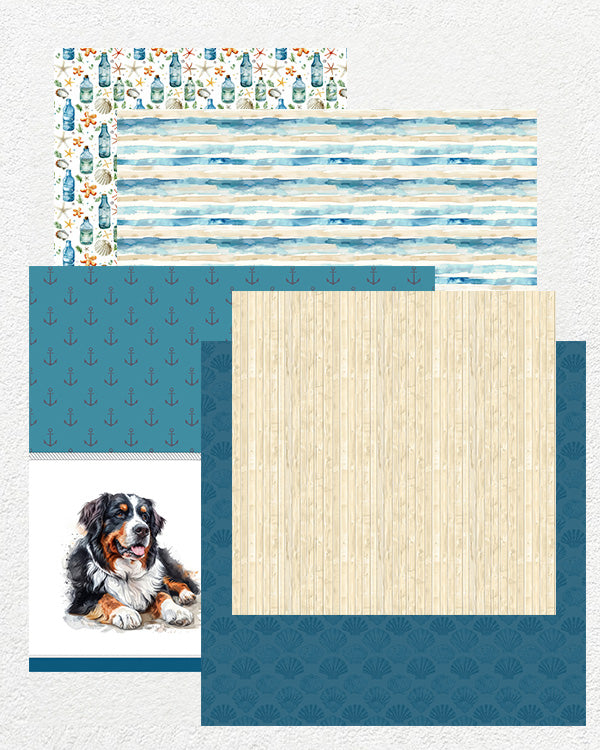 Digital Papers - Seaside Strolls