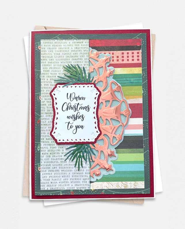 Warm Christmas Wishes - Colorful Christmas Card